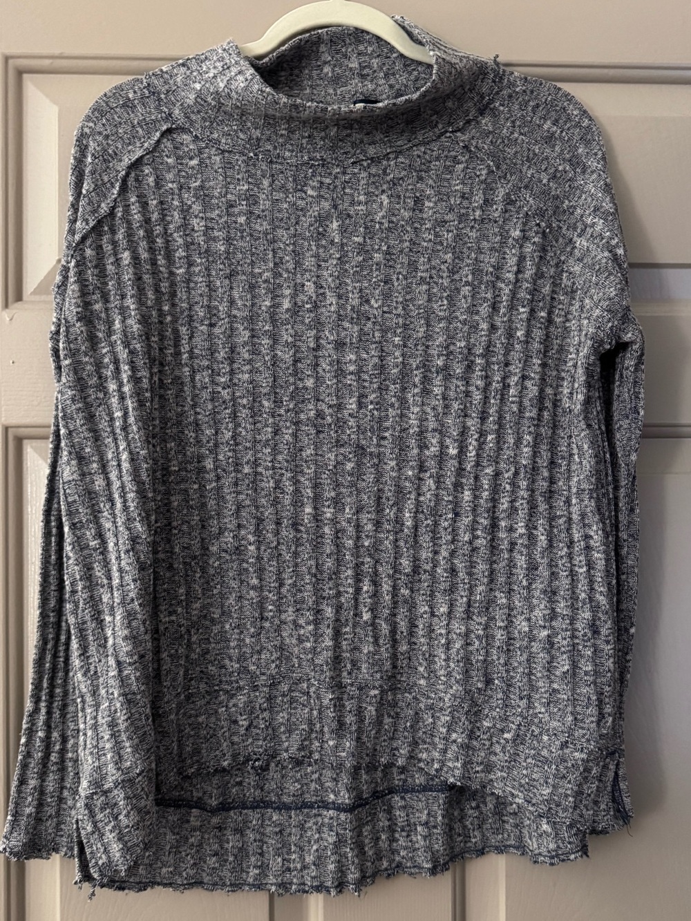 Free people Ribbed Mock Neck Sweater - Gray